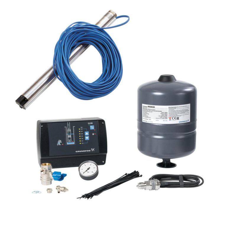 Grundfos SQE-paket med konstantryckreglering 200-240V