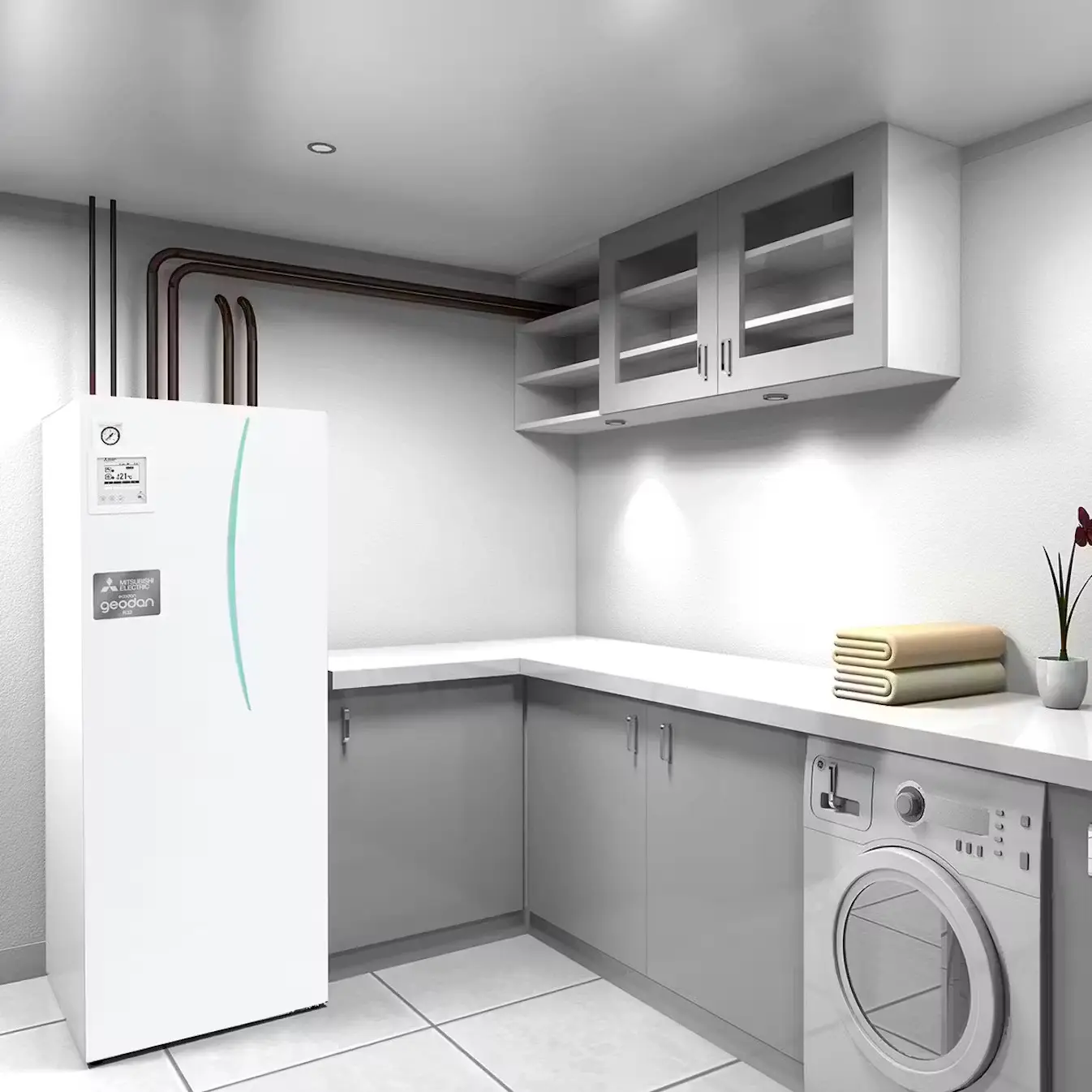 Mitsubishi Geodan Bergvärmepump